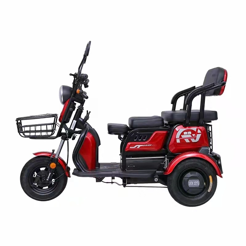 Saige Foldable Seats Big Rear Box for Women and Children 48V 500W 25km/Hr Electric Tricycle with 48V20ah Lead Acid Battery