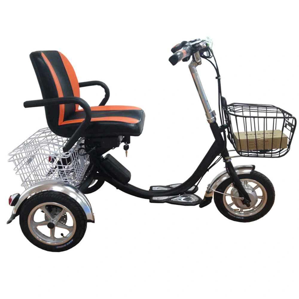 Used Ultra Folding 2 Seat 3 Wheel Electric Tricycle for Adults 750W