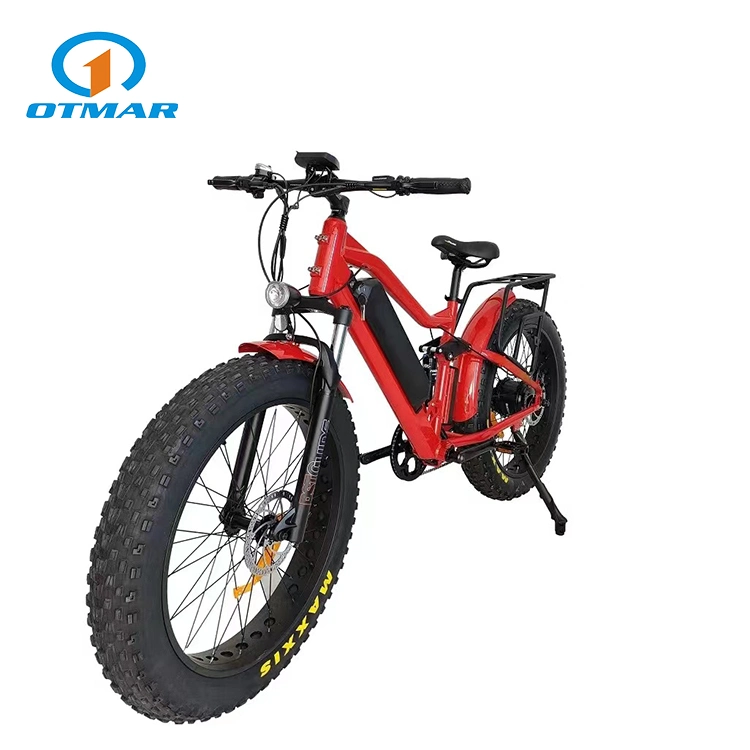 Full Suspension 26 Inch Fat Electric Mountain Bike Big Tire 26*4.8 Tire off- Road E Bike 1000W Rear Motorcycles Big Power Snow E Bike with CE