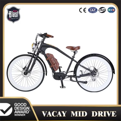 Vacay Ebike Beach Cruiser、中程度のトラクションを備えたビンテージ電動自転車